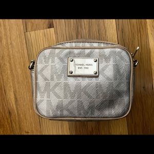 Michael Kors silver crossbody